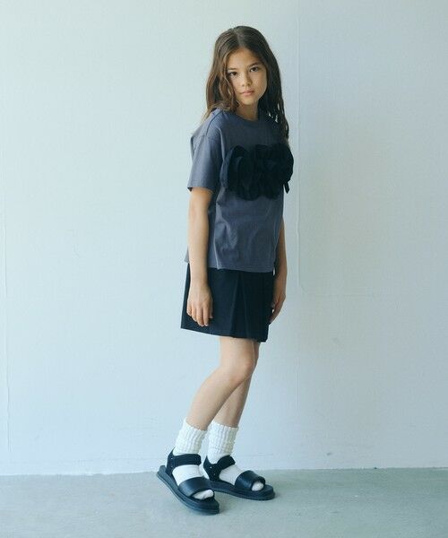 green label relaxing / グリーンレーベル リラクシング カットソー | 【スタメンシリーズ】フリル Tシャツ / キッズ  100cm-160cm | 詳細13