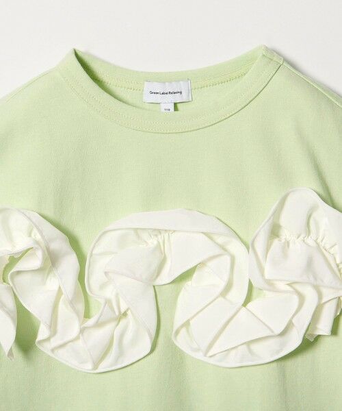 green label relaxing / グリーンレーベル リラクシング カットソー | 【スタメンシリーズ】フリル Tシャツ / キッズ  100cm-160cm | 詳細18