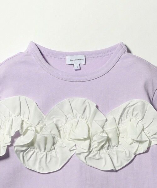green label relaxing / グリーンレーベル リラクシング カットソー | 【スタメンシリーズ】フリル Tシャツ / キッズ  100cm-160cm | 詳細14