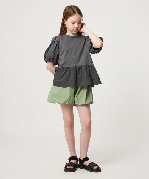 green label relaxing / グリーンレーベル リラクシング カットソー | 【スタメンシリーズ】パフスリーブ Tシャツ / キッズ 100cm-160cm | 詳細5