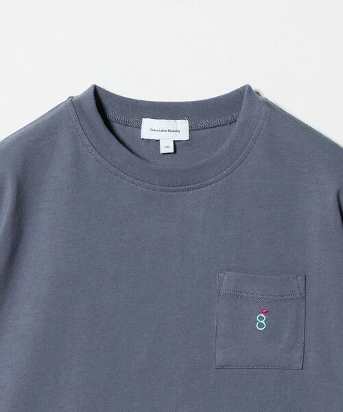 green label relaxing / グリーンレーベル リラクシング カットソー | ロゴ刺しゅう Tシャツ / キッズ 100cm-160cm | 詳細1