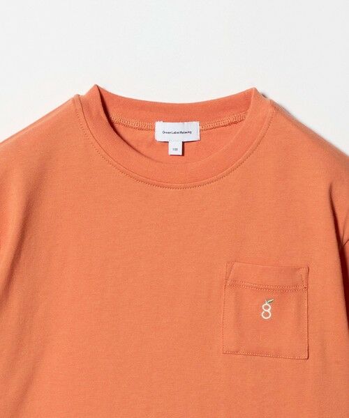 green label relaxing / グリーンレーベル リラクシング カットソー | ロゴ刺しゅう Tシャツ / キッズ  100cm-160cm | 詳細11