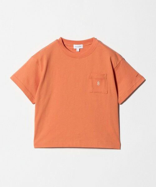 green label relaxing / グリーンレーベル リラクシング カットソー | ロゴ刺しゅう Tシャツ / キッズ 100cm-160cm(ORANGE)
