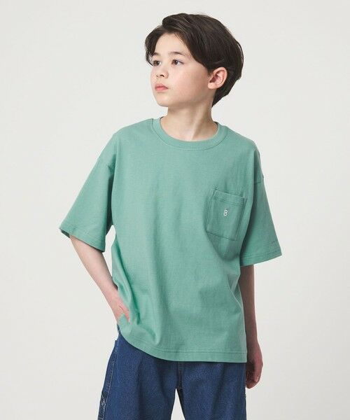 green label relaxing / グリーンレーベル リラクシング カットソー | ロゴ刺しゅう Tシャツ / キッズ  100cm-160cm | 詳細19