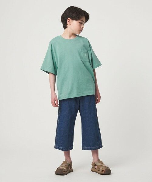 green label relaxing / グリーンレーベル リラクシング カットソー | ロゴ刺しゅう Tシャツ / キッズ  100cm-160cm | 詳細20