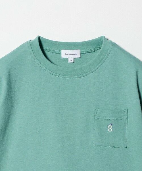 green label relaxing / グリーンレーベル リラクシング カットソー | ロゴ刺しゅう Tシャツ / キッズ 100cm-160cm | 詳細14