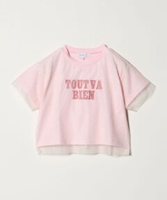 green label relaxing / グリーンレーベル リラクシング カットソー | チュール ドッキング  Tシャツ / キッズ 100cm-130cm