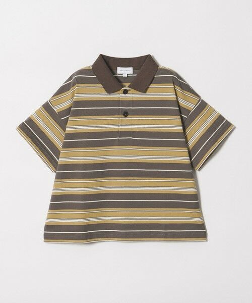 green label relaxing / グリーンレーベル リラクシング カットソー | 【スタメンシリーズ】ボーダー ポロシャツ  / キッズ  100cm-160cm | 詳細2