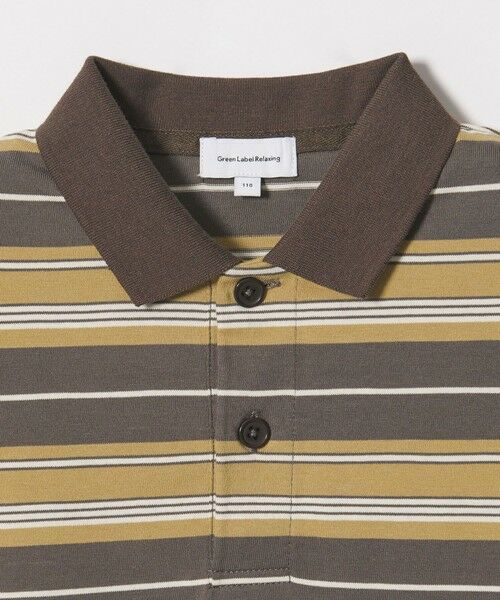 green label relaxing / グリーンレーベル リラクシング カットソー | 【スタメンシリーズ】ボーダー ポロシャツ  / キッズ  100cm-160cm | 詳細3