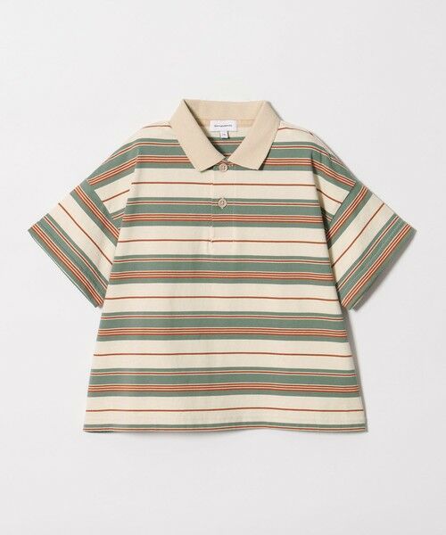 green label relaxing / グリーンレーベル リラクシング カットソー | 【スタメンシリーズ】ボーダー ポロシャツ / キッズ 100cm-160cm | 詳細12