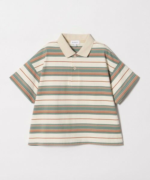 green label relaxing / グリーンレーベル リラクシング カットソー | 【スタメンシリーズ】ボーダー ポロシャツ  / キッズ  100cm-160cm | 詳細5