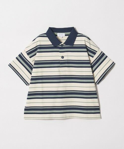 green label relaxing / グリーンレーベル リラクシング カットソー | 【スタメンシリーズ】ボーダー ポロシャツ  / キッズ  100cm-160cm | 詳細13