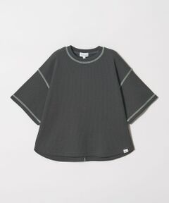 green label relaxing / グリーンレーベル リラクシング カットソー | 【スタメンシリーズ】ドライワッフル 配色ステッチ Tシャツ / キッズ  100cm-160cm