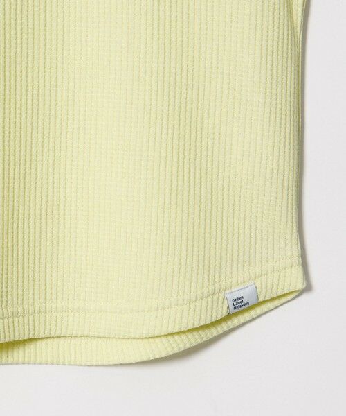 green label relaxing / グリーンレーベル リラクシング カットソー | 【スタメンシリーズ】ドライワッフル 配色ステッチ Tシャツ / キッズ 100cm-160cm | 詳細12