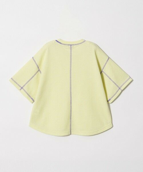 green label relaxing / グリーンレーベル リラクシング カットソー | 【スタメンシリーズ】ドライワッフル 配色ステッチ Tシャツ / キッズ  100cm-160cm | 詳細4