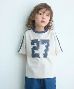 green label relaxing / グリーンレーベル リラクシング カットソー | 【WEB限定】ナンバープリント Tシャツ/ キッズ 100cm-160cm