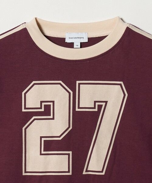 green label relaxing / グリーンレーベル リラクシング カットソー | 【WEB限定】ナンバープリント Tシャツ/ キッズ 100cm-160cm | 詳細7