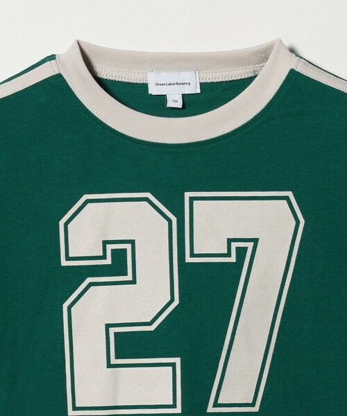 green label relaxing / グリーンレーベル リラクシング カットソー | 【WEB限定】ナンバープリント Tシャツ/ キッズ 100cm-160cm | 詳細13