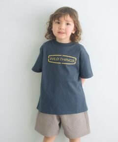green label relaxing / グリーンレーベル リラクシング カットソー | 【別注】＜WILD THINGS＞ ロゴ ショートスリーブ Tシャツ / キッズ 110cm-130cm
