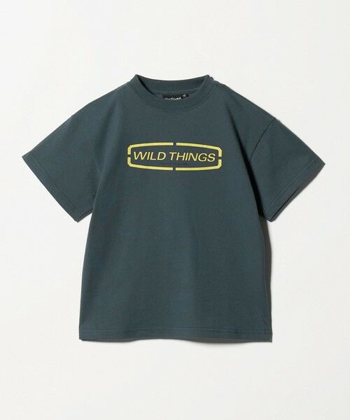green label relaxing / グリーンレーベル リラクシング カットソー | 【別注】＜WILD THINGS＞ ロゴ ショートスリーブ Tシャツ / キッズ 110cm-130cm | 詳細7