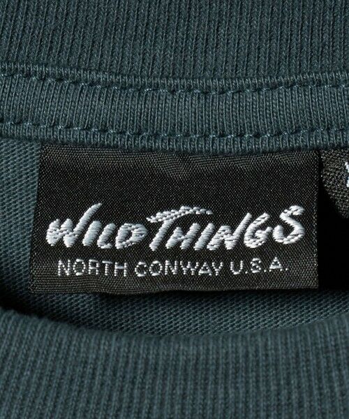 green label relaxing / グリーンレーベル リラクシング カットソー | 【別注】＜WILD THINGS＞ ロゴ ショートスリーブ Tシャツ / キッズ 110cm-130cm | 詳細14