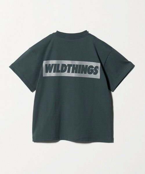 green label relaxing / グリーンレーベル リラクシング カットソー | 【別注】＜WILD THINGS＞ ロゴ ショートスリーブ Tシャツ / キッズ 110cm-130cm | 詳細8