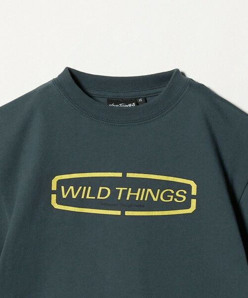 green label relaxing / グリーンレーベル リラクシング カットソー | 【別注】＜WILD THINGS＞ ロゴ ショートスリーブ Tシャツ / キッズ 110cm-130cm | 詳細9