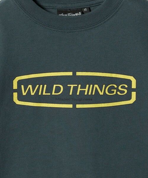green label relaxing / グリーンレーベル リラクシング カットソー | 【別注】＜WILD THINGS＞ ロゴ ショートスリーブ Tシャツ / キッズ 110cm-130cm | 詳細11