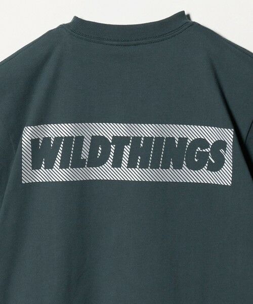 green label relaxing / グリーンレーベル リラクシング カットソー | 【別注】＜WILD THINGS＞ ロゴ ショートスリーブ Tシャツ / キッズ 110cm-130cm | 詳細12