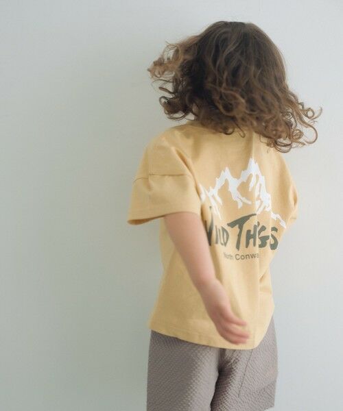 green label relaxing / グリーンレーベル リラクシング カットソー | 【別注】＜WILD THINGS＞ マウンテン ショートスリーブ Tシャツ / キッズ 110cm-130cm | 詳細4