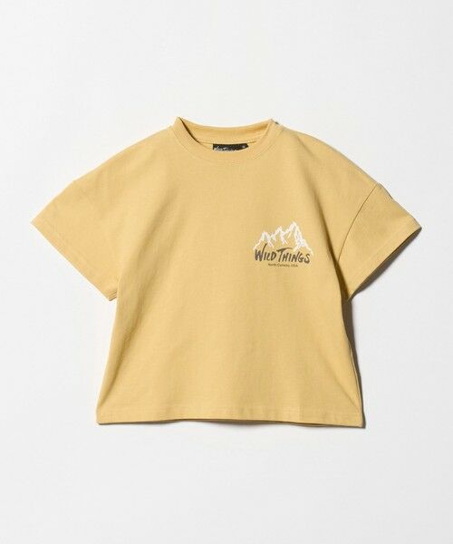 green label relaxing / グリーンレーベル リラクシング カットソー | 【別注】＜WILD THINGS＞ マウンテン ショートスリーブ Tシャツ / キッズ 110cm-130cm | 詳細5