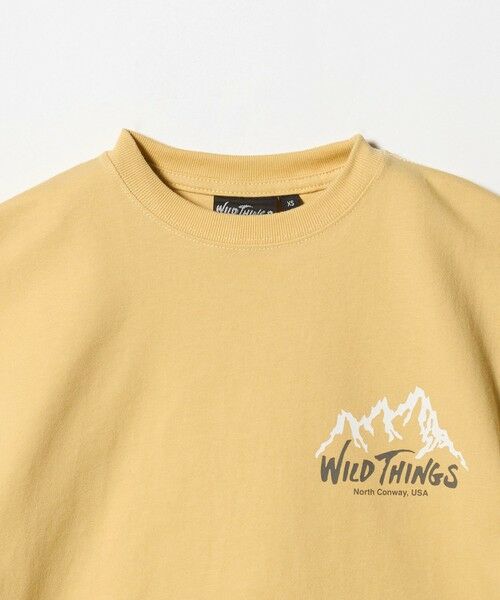 green label relaxing / グリーンレーベル リラクシング カットソー | 【別注】＜WILD THINGS＞ マウンテン ショートスリーブ Tシャツ / キッズ 110cm-130cm | 詳細7