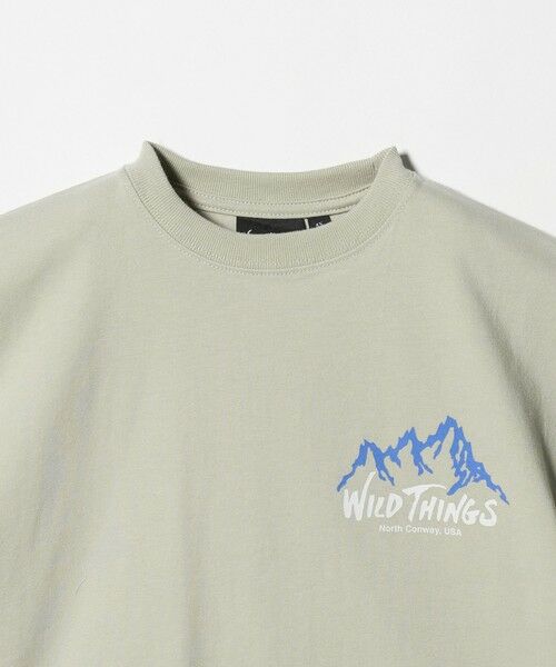 green label relaxing / グリーンレーベル リラクシング カットソー | 【別注】＜WILD THINGS＞ マウンテン ショートスリーブ Tシャツ / キッズ 110cm-130cm | 詳細10