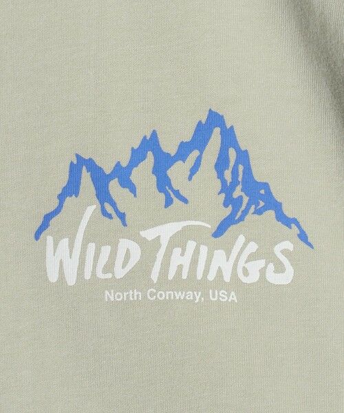 green label relaxing / グリーンレーベル リラクシング カットソー | 【別注】＜WILD THINGS＞ マウンテン ショートスリーブ Tシャツ / キッズ 110cm-130cm | 詳細12