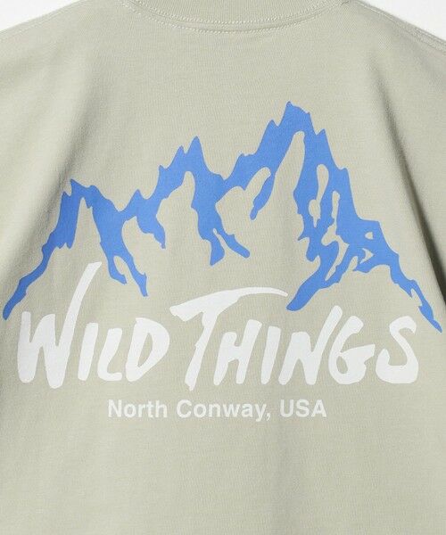 green label relaxing / グリーンレーベル リラクシング カットソー | 【別注】＜WILD THINGS＞ マウンテン ショートスリーブ Tシャツ / キッズ 110cm-130cm | 詳細13