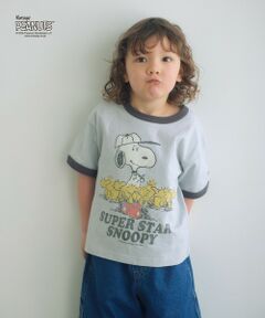 green label relaxing / グリーンレーベル リラクシング カットソー | 【別注】＜FRUIT OF THE LOOM × PEANUTS＞リンガーTシャツ / キッズ  110cm-130cm