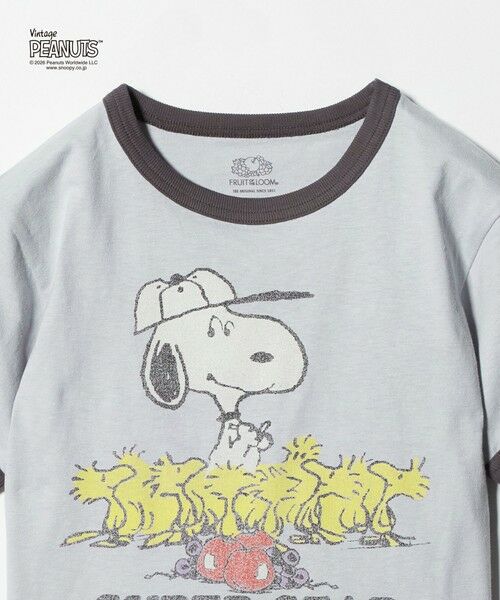 green label relaxing / グリーンレーベル リラクシング カットソー | 【別注】＜FRUIT OF THE LOOM × PEANUTS＞リンガーTシャツ / キッズ  110cm-130cm | 詳細6