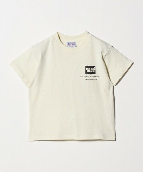 green label relaxing / グリーンレーベル リラクシング カットソー | 【別注】＜BOOK CLUB＞ロゴ Tシャツ / キッズ 110cm-130cm（WHITE）