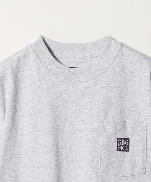 green label relaxing / グリーンレーベル リラクシング カットソー | 【別注】＜GUNG HO＞ポケット Tシャツ / キッズ 110cm-130cm | 詳細3
