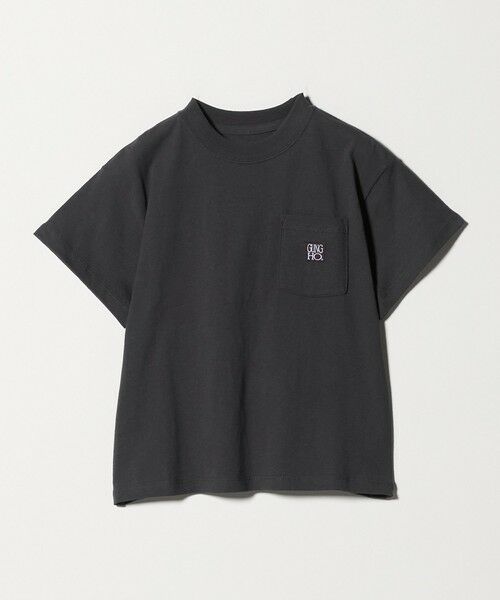 green label relaxing / グリーンレーベル リラクシング カットソー | 【別注】＜GUNG HO＞ポケット Tシャツ / キッズ 110cm-130cm（DK.GRAY）