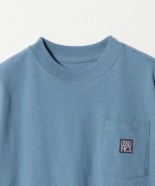 green label relaxing / グリーンレーベル リラクシング カットソー | 【別注】＜GUNG HO＞ポケット Tシャツ / キッズ 110cm-130cm | 詳細8