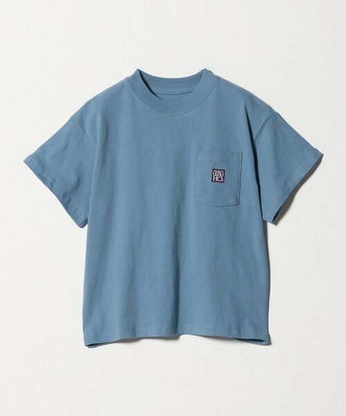 green label relaxing / グリーンレーベル リラクシング カットソー | 【別注】＜GUNG HO＞ポケット Tシャツ / キッズ 110cm-130cm（COBALT）