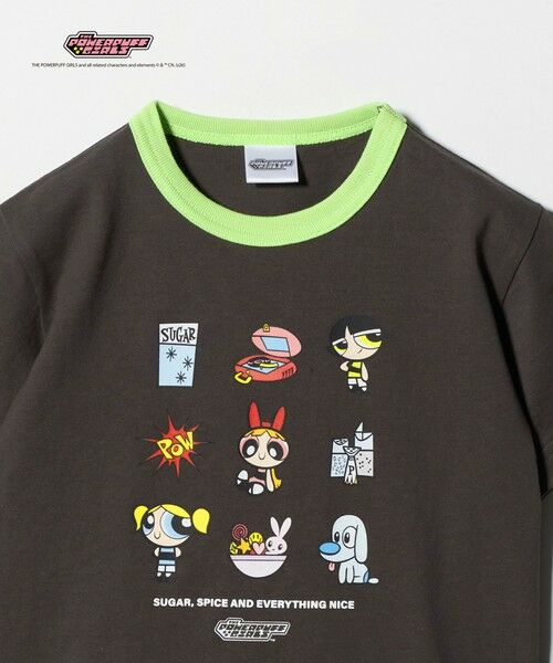 green label relaxing / グリーンレーベル リラクシング カットソー | 【別注】＜The Powerpuff Girls＞ リンガー Tシャツ / キッズ 100cmー130cm | 詳細1