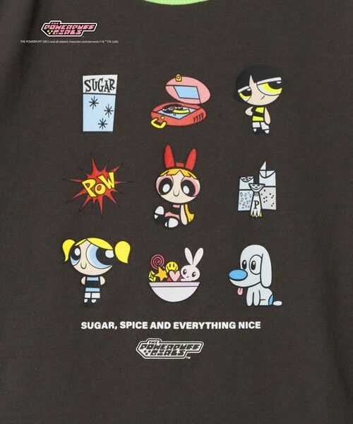 green label relaxing / グリーンレーベル リラクシング カットソー | 【別注】＜The Powerpuff Girls＞ リンガー Tシャツ / キッズ 100cmー130cm | 詳細2