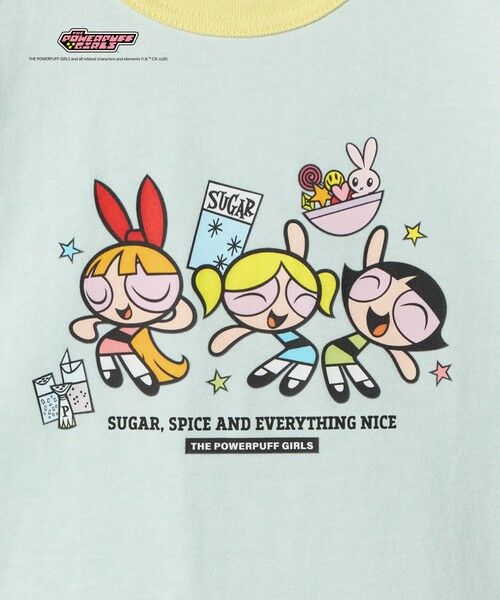 green label relaxing / グリーンレーベル リラクシング カットソー | 【別注】＜The Powerpuff Girls＞ リンガー Tシャツ / キッズ 100cmー130cm | 詳細12