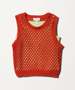 green label relaxing / グリーンレーベル リラクシング ベスト | サマーニットベスト ＋ キャミ セット / キッズ 100cm-130cm