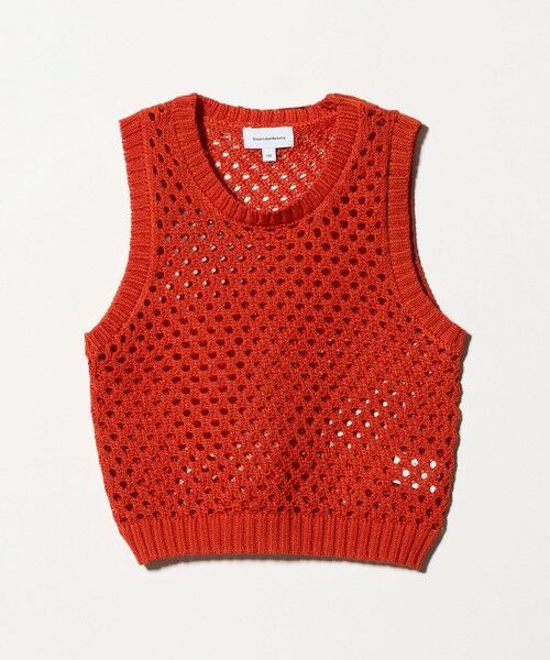 green label relaxing / グリーンレーベル リラクシング ベスト | サマーニットベスト ＋ キャミ セット / キッズ 100cm-130cm | 詳細5