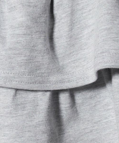 green label relaxing / グリーンレーベル リラクシング ショート・ハーフ・半端丈パンツ | ミニ裏毛 フリル キュロット（グレー）100cm-130cm | 詳細8