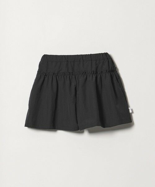 green label relaxing / グリーンレーベル リラクシング ショート・ハーフ・半端丈パンツ | 【スタメンシリーズ】タッサーフリルキュロット / キッズ  100cm-160cm（BLACK）