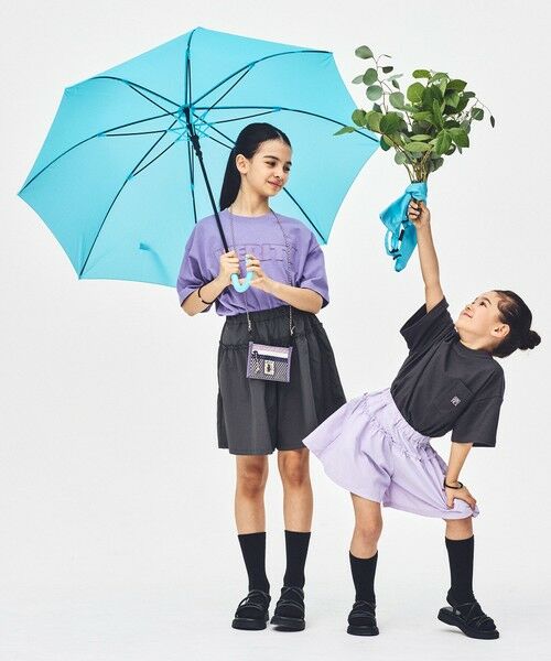 green label relaxing / グリーンレーベル リラクシング ショート・ハーフ・半端丈パンツ | 【スタメンシリーズ】タッサーフリルキュロット / キッズ  100cm-160cm | 詳細1